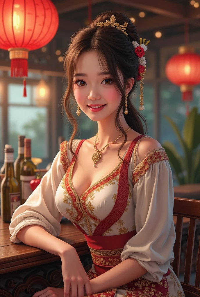 Mature Japanese women in their 50s, Beautiful mature woman, Long eyelashes, Nice body, smile, super short hair, short hair, Full body emphasis, Playboy Bunny, Bunny ears, Pearl Necklace, Red lipstick, Erotic appearance, Sex Appeal, Sensual