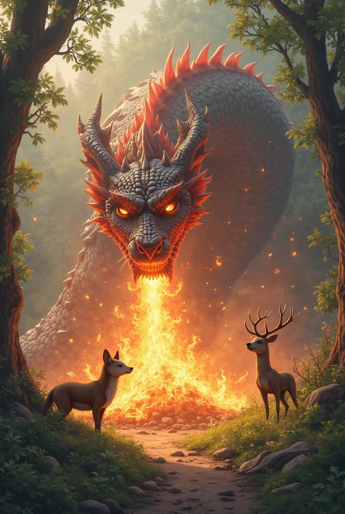 Can you make me a poster that says deer vs red dragons? 