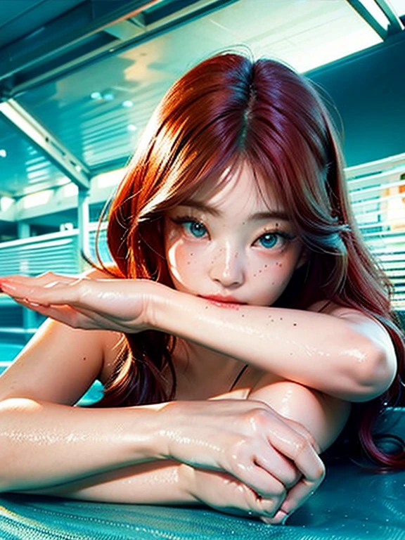 (Photorealsitic:1.4)、femele、26 year old、Soryu Asuka Langley、Eva Unit 2 pilot、A slender、((((He wears a blue-green pilot suit with a very small fabric area.))、((((and draw the full body))))、top-quality、extremely delicate and beautiful、hight resolution、beautiful lighting、1girl in、tall charité、Earth Eye、Brown hair、(So real that you can mistake it for a photo)、lighting on the face、illuminating、Wet eye makeup、face perfect、(Ultra-detailed eyesnose-mouth-tongue)、sexypose、lighting on the face、(The upper part of the body)、Yawning face、(yawns、shout out:1.4)、(Massive tears)、(Looking Up)、(Staring overhead)、Wet eye makeup、face perfect、(Ultra-detailed eyesnose-mouth-tongue)、(begging forgiveness)、((White the, translucent, Sticky liquid adheres to the inner thigh、skin is wet))、((((Sexual References)))))、((((( slaves)))))