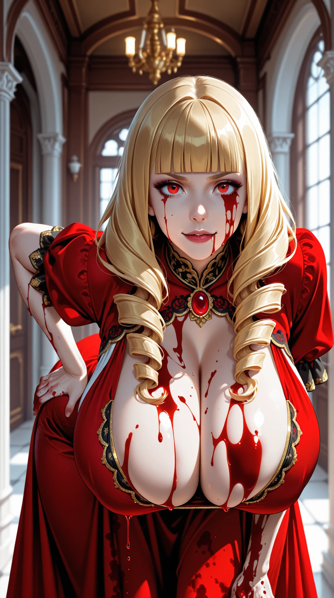 ((Highest quality)), (become close),Perfect Face,nsfw,First Person View,(Trance),(((Hollow Eyes))),(orgasm),((sexual excitement)),((Close-up of face)),Trying to hug,indoor,castle,(Large areola),One girl,Blonde,Bob Hair,(Little Red Riding Hood),(((Trying to kiss)),(((Love Juice))),(((Sweat))),(((((oiled skin))))),Fine details,((semen)),(((pubic hair))),((1man)),vagina,(((Sex))),(Huge penis),(((woman on top))),((Torn clothes)),(((projectile cum))),(((Leaning forward))),((Bukkake)),(((excessive cum))),(((cum on body))),(((((body piercing))))),(((((Discolored areola)))))