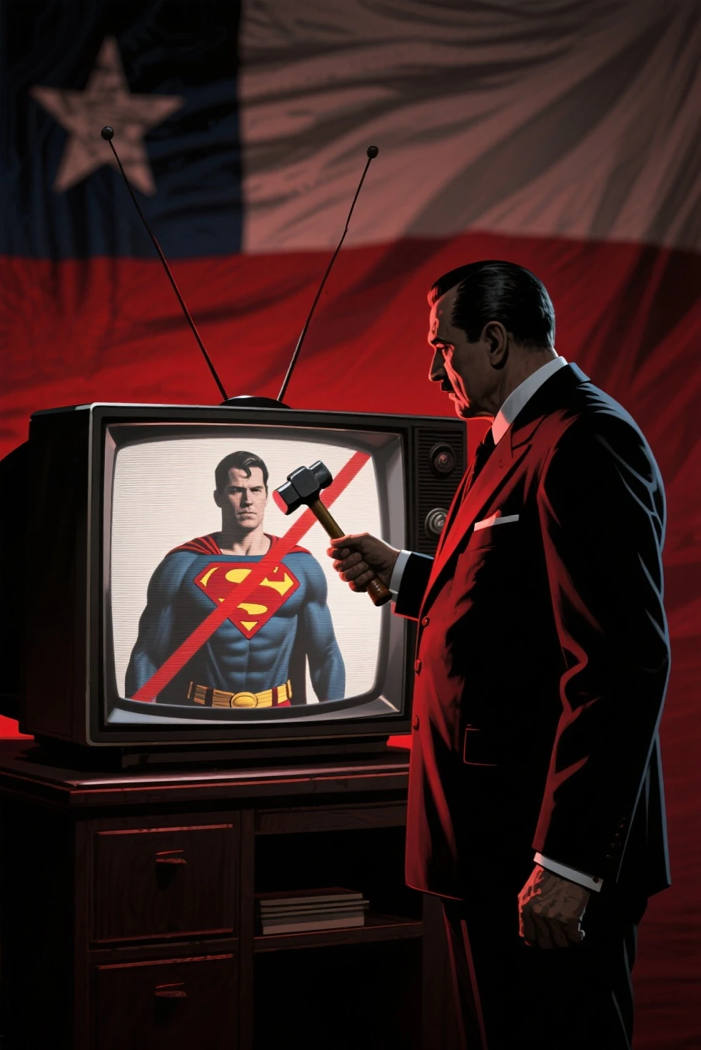 Clint Eastwood as Superman, with title "MAN OF KILL"
,Movie Poster, MoviePosterAF,
,<lora:MoviePosterRedmond-MoviePoster-MoviePosterRedAF:1>