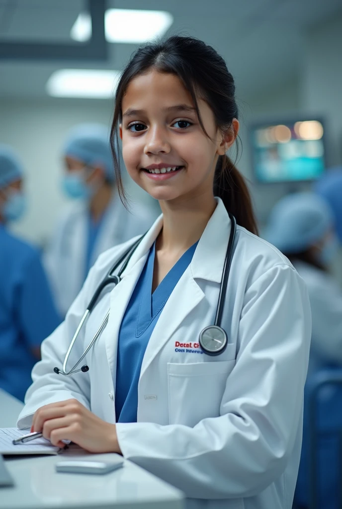 Child and adolescent health in hospital with doctor 