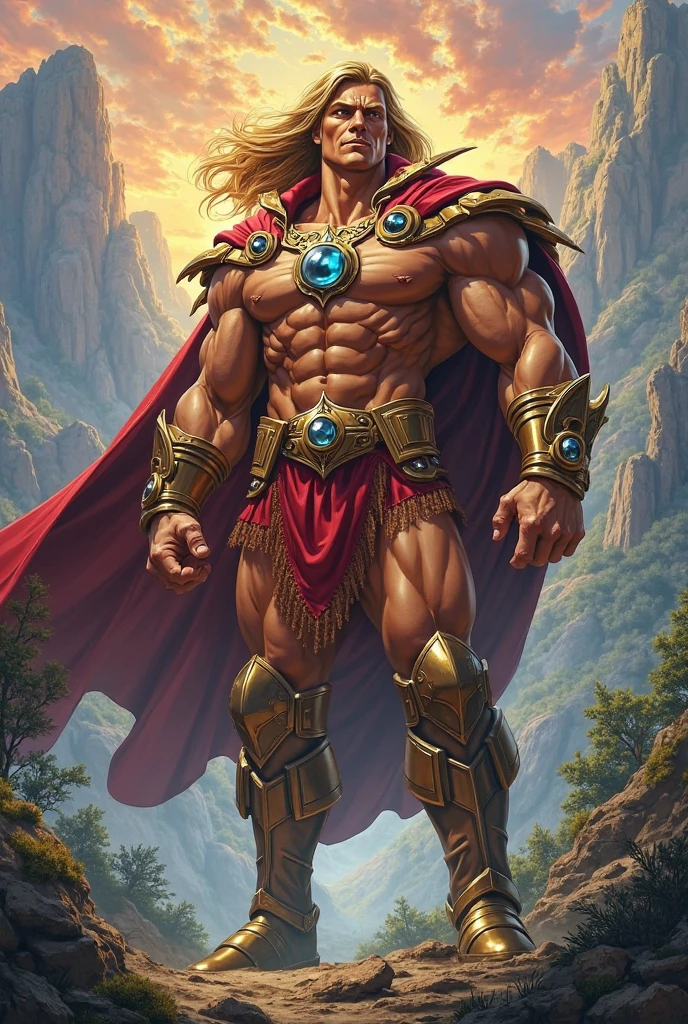 (hyper-realistic digital illustration), (perfect face:1.1), (high detail:1.1) like mage battle, extremely handsome male wearing micro orange g-string, mage long red robes, clean shaved, front view, lying on his back, holding legs raised, athletic body, (white skin), bare chest, flat chest,(long orange hair scruffy ), serene expression, small waist, muscular. best quality, high-resolution