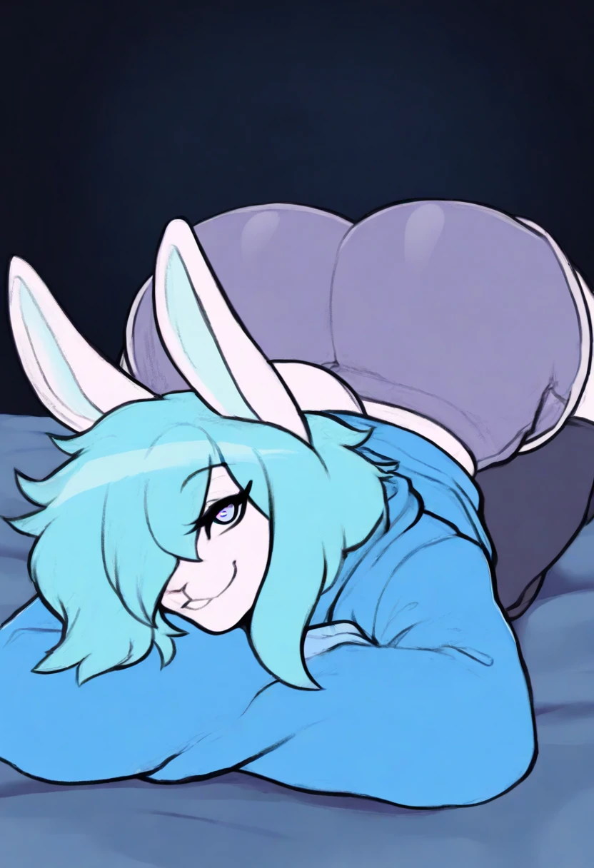 Sexy anime girl in bunny costume and purple pantyhose having doggie style sex, cosplay, torn pantyhose and dick going inside her from behind, UHD, ultra high res.photorealistic:1.4