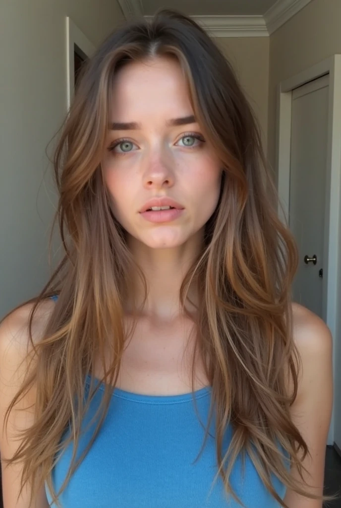23 year old beautiful woman long blonde hair blue eyes