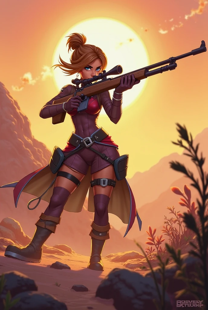 (masterpiece, best quality, ultra detailed, absurdres:1.5), 1girl, (sexy, beautiful woman, perfect face, perfect eyes, perfect female body:1.5), (archerRo, armor, boots, gloves, thighhighs, golden ring, slited skirt, golden  armor, golden collar, hairband, crossbow, weapon, holding crossbow, holding crossbow \(weapon\),  crossbow \(weapon\), <lora:archerRO_V1.4:0.75>), (full body, standing, outdoors, forest), perfect lighting, smooth, hdr