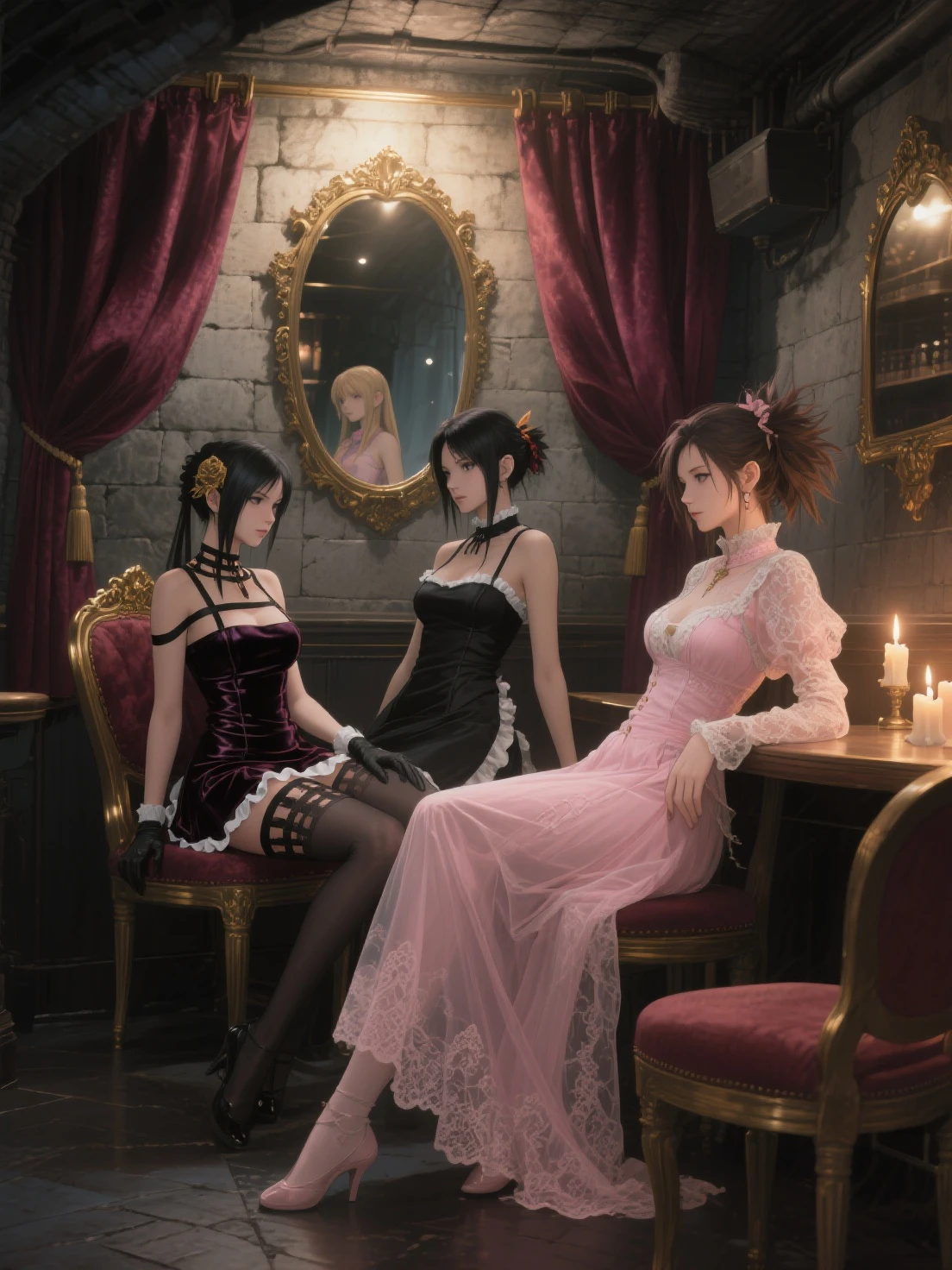 Shisha、Hookah、Fantasy space of light、Pink light,Large shisha in the center,arabic
