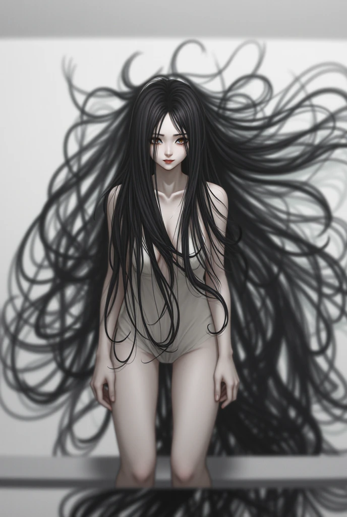 *head*:
**Rosto**: Her face is hidden by a veil or black cloth, que parece absorver a luz ao redor, creating a feeling of emptiness. No entanto, through the veil, you can see shadows moving, as if countless lost souls were trapped there. **Olhos**: Has no visible eyes, but from the darkness of the veil emanate small sparks of red light
**Corpo**:
*Tamanho*: Thalan'rhaesh possui uma estatura alta e esguia, with long, disproportionate limbs that add a sense of inhumanity to their form.
- **Textura**: Your skin is absolute black, com uma textura semelhante ao couro, mas entremeada com veias que brilham em um tom esverdeado e pulsante, como se seu corpo estivesse repleto de energia maligna.
*arms: Your arms are incredibly long and flexible, allowing movements impossible for a human being. They end in hands with slender, elongated fingers, semelhantes a garras
Dedos: The fingers are covered in a slimy substance that shines with a pale shine Legs: The legs are equally long and slender, ending in feet that resemble roots, giving the impression that he can merge with the ground - **tentacles**: From its back emerge several black, serpentine tentacles., each with their own life, movendo-se de forma independente e sinistra. These tentacles are coated in a black, sticky substance that appears to devour light..
Ambiente:
- **Macroverso**: Quando no macroverso, Thalan'rhaesh parece se fundir com o ambiente, suas formas negras se mesclando com as trevas ao redor. The space around you is filled with rectangular and three-dimensional objects of unknown shapes, and lights and shadows that dance and move in incomprehensible ways.