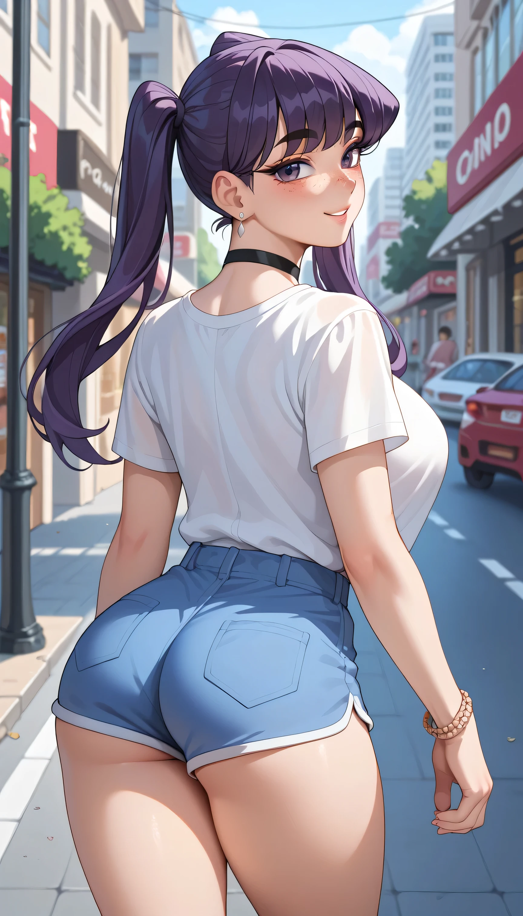 (masterpiece, best quality:1.2), 1girl, solo,mature_lady, (paizuri:1.2),huge , nipple, pussy, sex, pov,penis, delicate face,detail eyes,floating hair,big breasts, floating clothes,,pink sleeveless tank top,pink trousers,lying,on the rooftop of a tall building