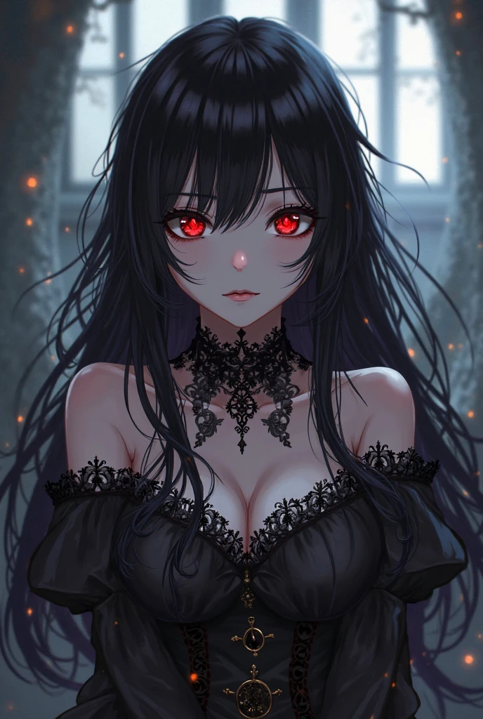 gothic,horror,girl,(((despair))),Hold your head,