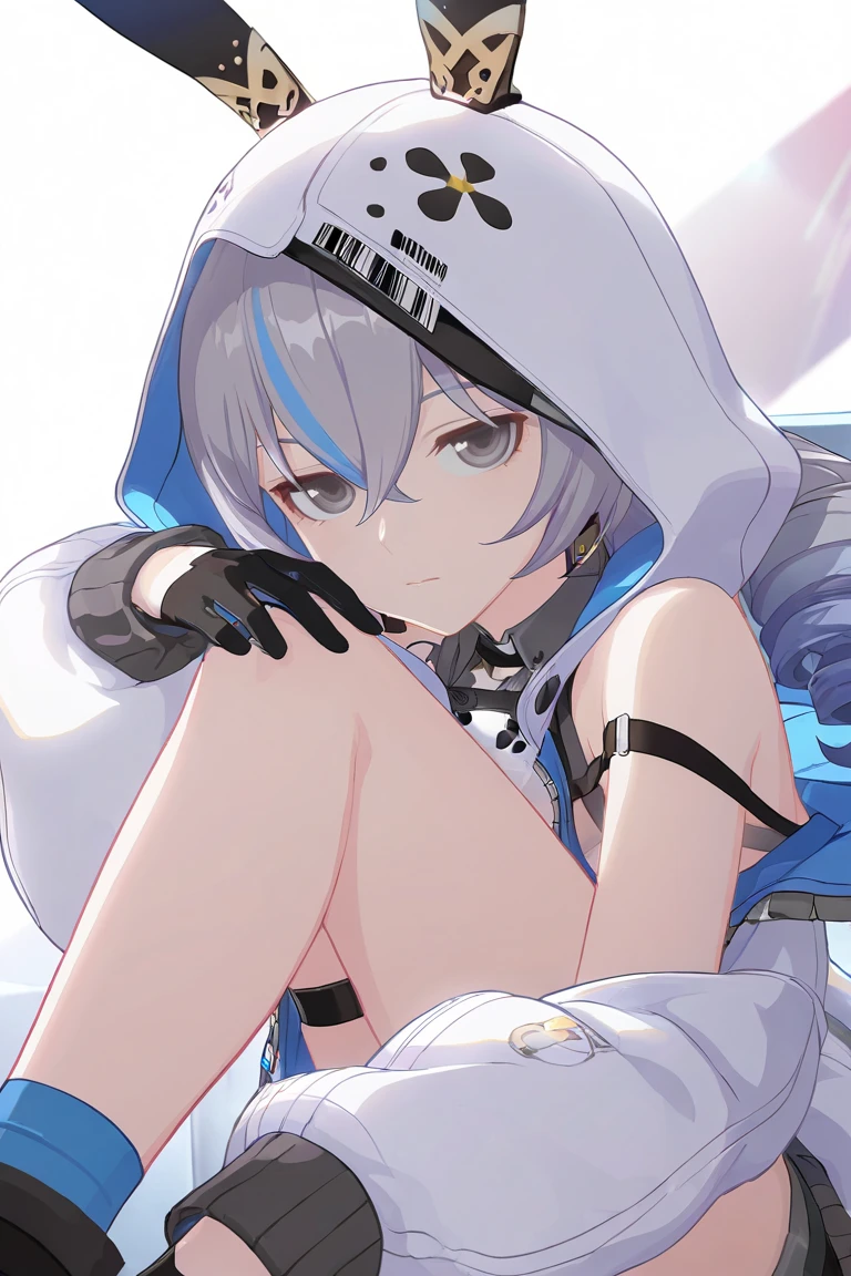 A high school girl in a white jacket, black shorts and a black cap, navel exposed, full body, photorealistic, 8k, ultra detailed, highly detailed face, beautiful detailed eyes, beautiful detailed lips, extremely detailed eyes and face, long eyelashes, realistic lighting, warm color tones, studio lighting, cinematic composition, intricate details, dynamic pose, impeccable rendering, masterpiece