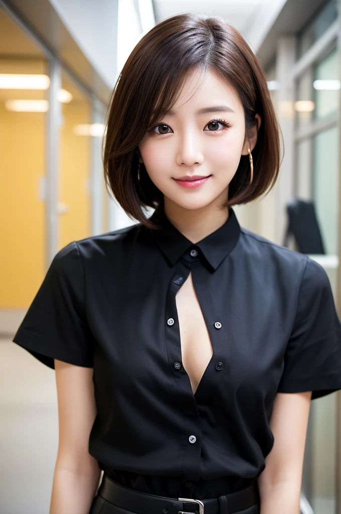 beautiful face, Amazing face and eyes, (silky brown hair, (hime cut hair:1.2)), , , delicate, (Best Quality:1.4), (Ultra-detailed), (extremely detailed beautiful face),, brown eyes, (highly detailed Beautiful ), , (extremely detailed CG unified 8k wallpaper), Highly detailed, High-definition raw color photos, Professional Photography, Realistic portrait, Extremely high resolution, ,, , ((photo from the waist up )), Generate with SFW, ((1 girl:1.3)), Japanese ((20year old )), , (highest quality:1.4), 32k resolution, (Realistic:1.5), (Ultra-realistic:1.5), High resolution UHD, (masterpiece:1.2)), (Improvement of quality:1.4), (Very beautiful facial details), (Highest quality realistic skin texture:1.4), ((Perfect Anatomy:1.2)), (Are standing:1.37), , ((light light grey background color:1.0)), Accurate Fingers, Very detailed, Symmetrical eyes, Fine eyelashes, Thinly trimmed eyebrows, View audience, Natural Makeup, [Pink lipstick], ((A good eye for quality:1.2)), (tired, Sleepy and satisfied:0.0), (Beautiful Lips:1.33), (Great nose:1.2), ((dressing room of school of the Background:1.37)), ((small breast)), Tight waist, , , bangs, , Gentle light illuminates the face and body, Spectacular and inspiring cinema lighting, big smile , , (noon,), , ((In the classroom of the school,)), ((wearing school white gym shirt,wearing black (buruma))), ,, , ((arms at sides down)),full body photo ,Do not enphasize the top of bust, the abdomen is visible, 