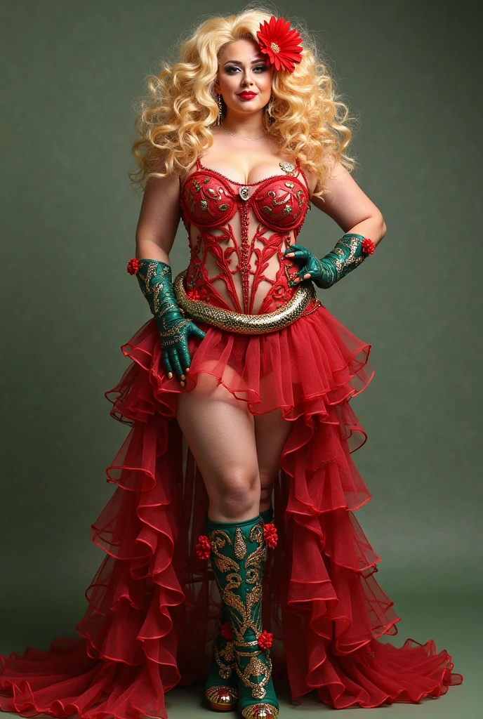Burlesque corset, keep the same color