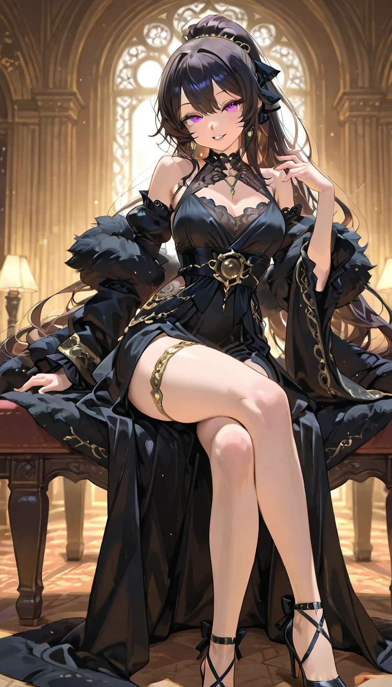 A Queen sitting on the throne, European, detailed face, dramatic lighting, cinematic angle, photorealistic, 8k, high resolution, hyper detailed, masterpiece,refiner: woman face,light beams,open legs