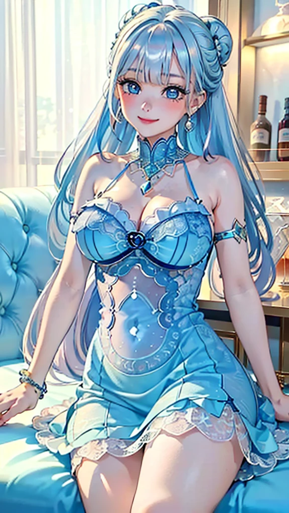 Beautuful Women,Look to the lens,Clear pupils,The structure of the eye is clear,Japanese anime-like face,s the perfect face,pretty face,Add details