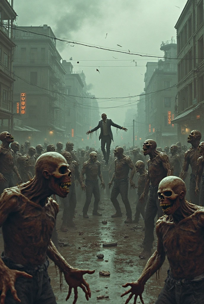 Make an image with the theme: Invasion of the Living Dead