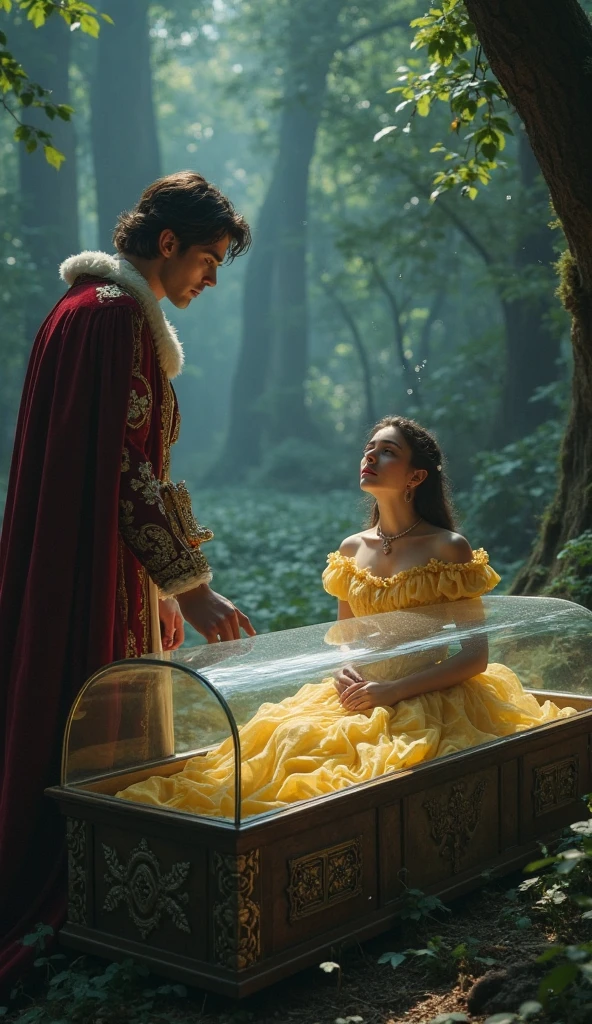 Daniel Radcliffe dressed up as a wizard from the movie "Harry Potter" and pregnant Emma Watson in a very short white dress., transparent dress, nipples and panties visible, in full height, perfect arms, A veil on his head, Very detailed