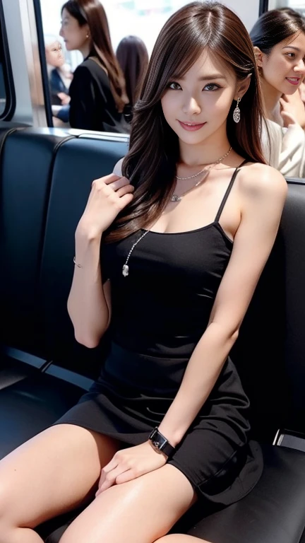 คุณภาพดีatสุด, Ultra high resolution, (realistic:1.4), (Beautiful girl captures details:1.4), (Medium bust:0.8), look_at_viewer, Detailed facial details, ดวงตาatมีรายละเอียดสวยงาม,pink hair, green eyes, Thin, รอยยิ้มatหลอกหลอน, (put on makeup:0.3), red lips, เสื้อผ้าatมีรายละเอียดสูง, (Ulzzang-6500-v1.1:0.3)