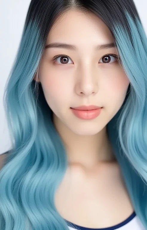 1 beautiful girl, full bodyesbian, on,standing photo,, Stand in front of Mt. Fuji, blond hairbl, Blue eyes, Wavy hair, Masterpiece, Diffuse flexible lighting, Portrait, Best quality (Perfect face:1.4), Ultra-realistic Highly detailed, Complex and realistic simulation style photos,Focus clearly on the eyes, Cinematic lighting, studio shoot, gorgeous posture, Fully naked. Displays a large number of them, Showing a lot of blue hair