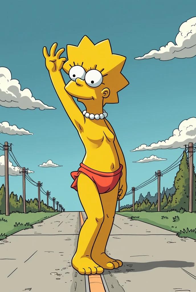 source_cartoon, (((1girl, solo, alone, lisa_simpson, short hair, flat chest, colored skin, yellow skin, shortstack))), looking at viewer, smile,
((( flame spirit, glowing bright red-orange, on fire, fire hair, action pose, noon, blue sky, clouds, scenery, in a Fossilized Ocean Floor ))),
sexy pose, dynamic pose, dynamic angle, cowboy shot,
outdoor,