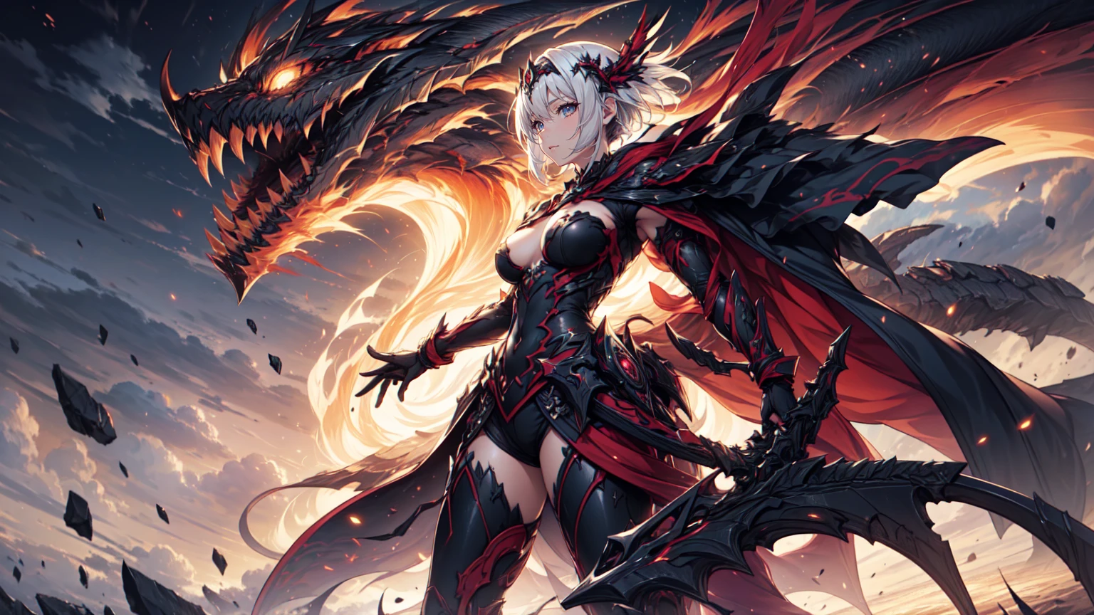 dragon, no human, forest, raining day, raining sky,
