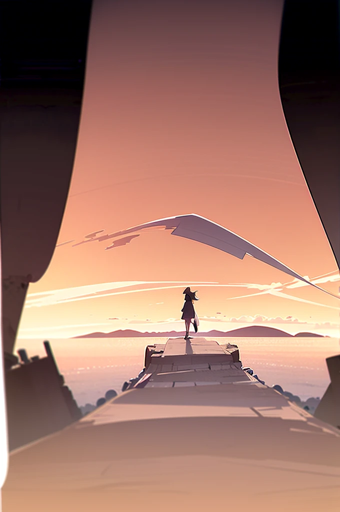 There was a woman standing on a rock,Balloons in the air, floating lands in-clouds, fae wilds sky, lost in a dreamy fairy landscape, final fantasy 14 style, fantasy puffy sky, Looking Up The Sky, upon the clouds, Standing in the clouds, beautiful screenshot, unreal engine rendered + A goddess, Floating mountains, ue 4, ue4