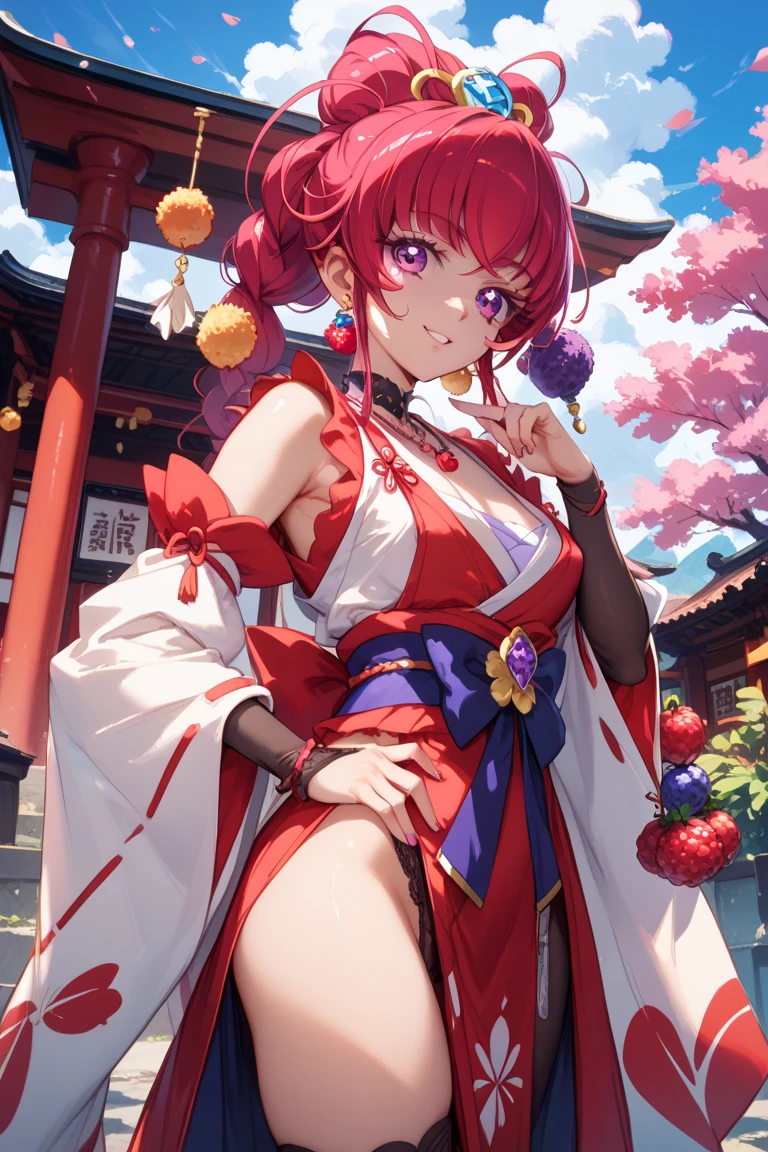 Oiran Apparition cherry blossoms Best Quality, Masterpiece, Ultra High Resolution, (Realisticity: 1.4), Original Photo, Cinematic Lighting