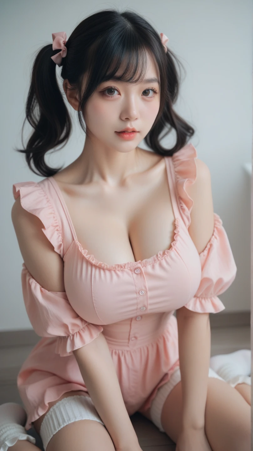 Photos of Momona_Kohama, (Intricate details:0.8), (hdr, ultra - detailed:1.2), Close up, exposing her chest,exposing her chest,cleavage,huge tit,Wet chest,exposing her chest