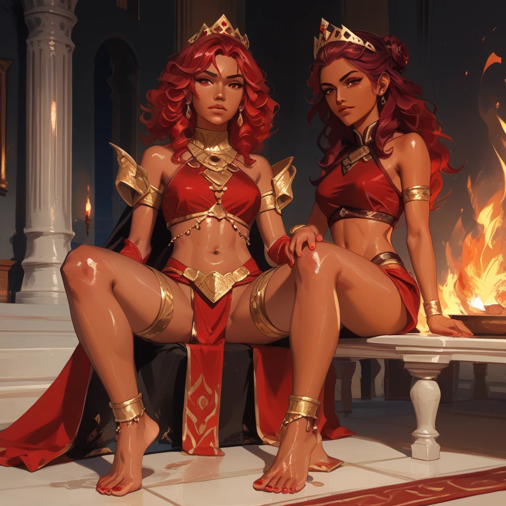 (Set in an Eldritch Horror, many eldritch monsters stalk the damsel) In ancient Egypt, (realistic Jessica Rabbit (Egyptian themed sultry makeup) in a (dressed appropriate to the scene)), alluring sultry, is panicked and struggling to run across the desert, she is being pursued by a large sex crazed eldritch monstrosity, moonlit night,painting-like,rich texture,full of details,masterpiece:1.2,realistic,photorealistic:1.37,ultra-detailed,professional, HDR,UHD,studio lighting,ultra-fine painting,sharp focus,physically-based rendering,vivid colors,bokeh,portraits,horror,landscape,realism,sci-fi,photography,concept artists,warm color palette,soft and diffused lighting