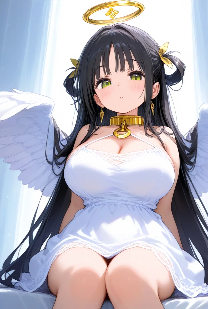 (masterpiece), best quality, expressive eyes, perfect face, blushing, almighty panther queen goddess, hair fringe, heart shaped hair clips, gigantic milky , sensual gothic dress, fluttering, hands between legs, fluffy tails, incredible details, masterpiece, wallpaper art, (glow, god rays, ethereal, dreamy, heavenly, otherworldly, dream-like, breathtaking, captivating, divine),
