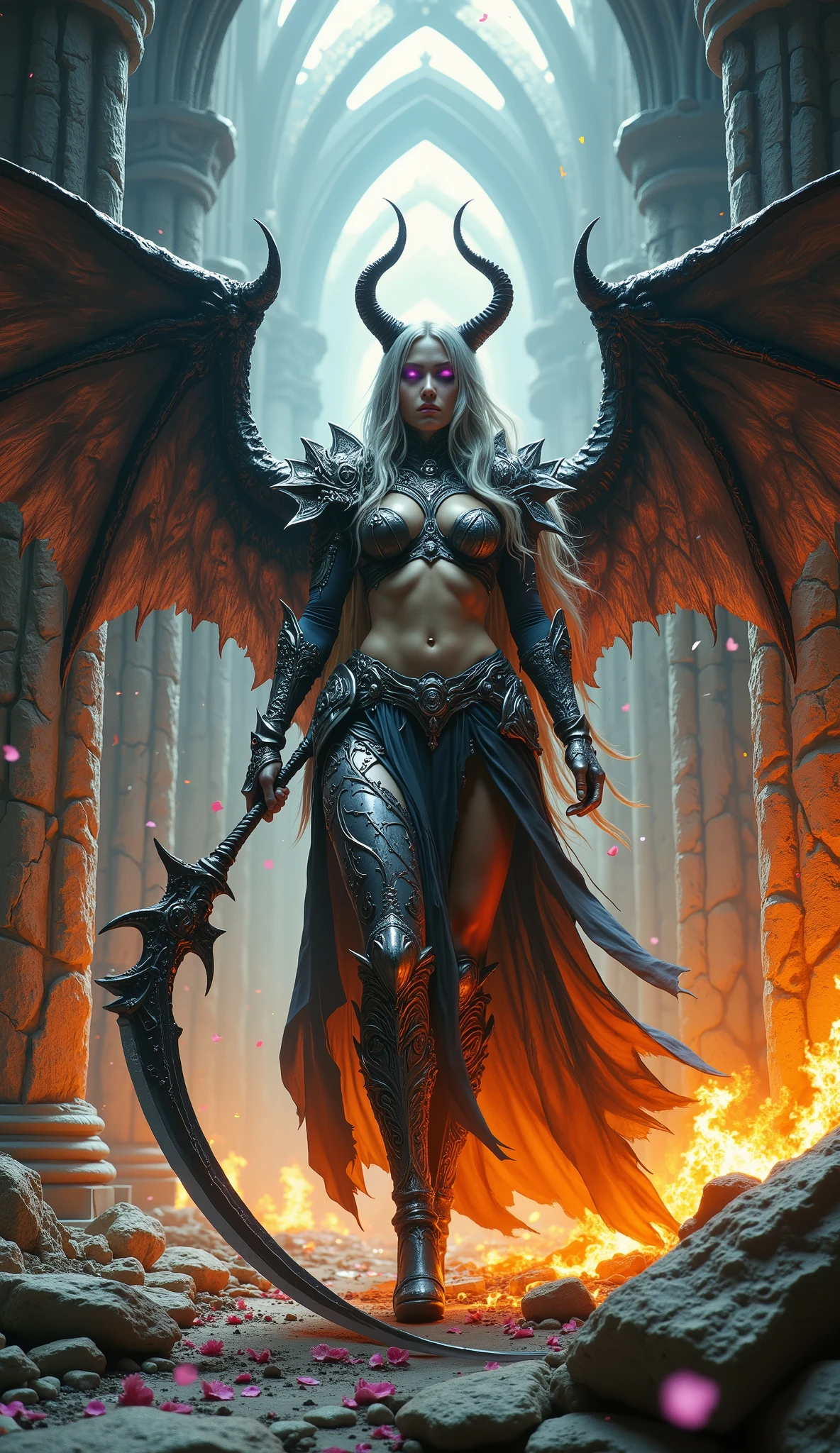 Kinematic,The photorealistic dark wizard gils as an albino angel,colores vibrantes,fantasy,warm hue,surrealista,Photorealistic masterpiece with 8k resolution by Aaron Horkey and Jeremy Mann,Professional Photography,Volumetric Lighting Maximalist Photoillustration by Marton Bobzert,Intricately detailed 8K resolution concept art,complejo,elegante,expansivo,fantastical,Mythical Clouds
