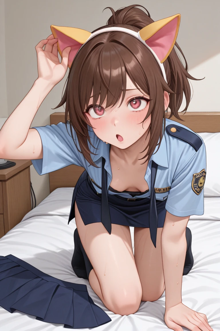 beautiful cute girl,((brown hair:1.2)),(Medium wave hair:1.1),(beige eyes:1.2),(bunny cap:1.1),(red bunny suit:1.2),((lace:1.2)),(首を傾げる:1.3),open your mouth,((Happiness:1.1)),(sex-time:1.15),(vagina:1.1),(penis in vagina:1.1),(sitting on the floor with one's legs tucked under to one side:1.15),close-up Face,((Warehouse:1.0)),(nsfw:1.1).
