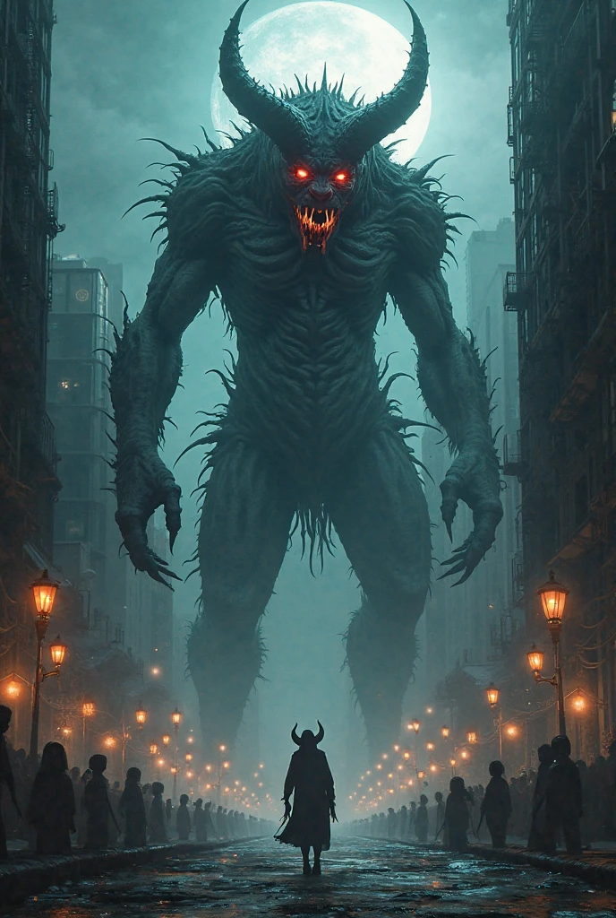 Create a giant hand that is a monster that walks down an abandoned street full of fog, let the hand walk with its fingers