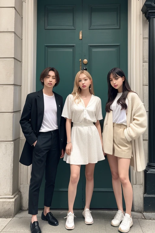 um desfile de moda conceitual, Temporada de K-pop, Fashion influencer trends, pessoas normais urbanas, Trend in Fashio magazine
