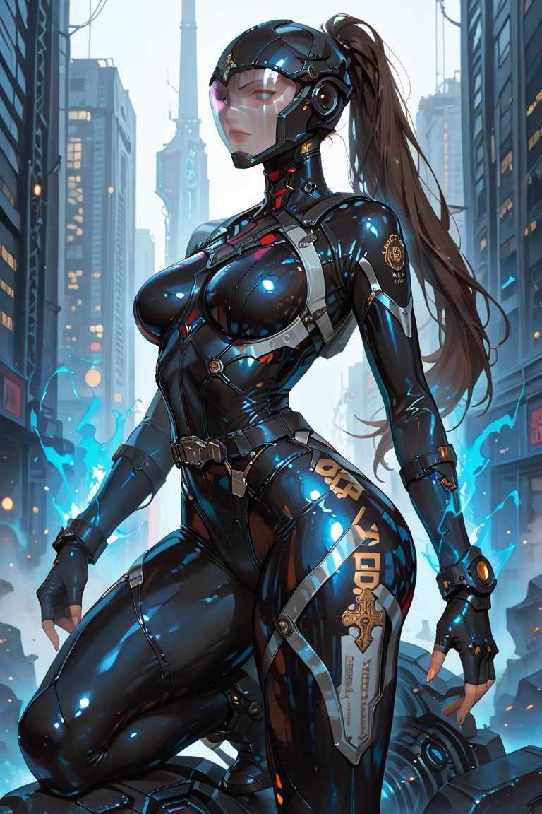 1girl,(concept art:1.0),(Taimanin Asagi style:1.3),woman wearing a bodysuit,(big eyes:1.3),(beautiful face:1.3),(big ass:1.2),(thin smile),(The background is the moon:1.1)(from below),masterpiece,8K