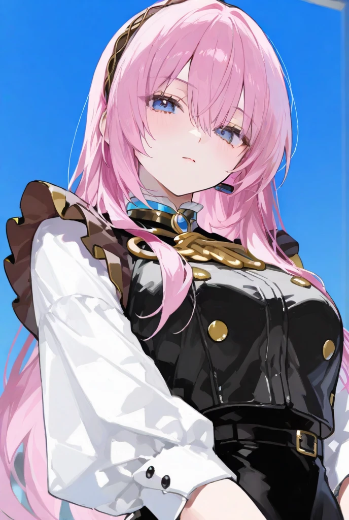 Mecha girl，indifferent expression，