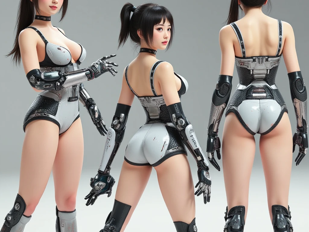 1 sexy and heroic Japanese big breasts slim body female sheriff try to screamed, But her screams were muffled by the tape on her mouth, The tape tightly gags her mouth, It was also secured by a rubber band at the back of the head, Her eyes were blindfolded, Some thick hemp rope tied her arms behind her, Sexy slender calves and thighs are also folded and tied together, The police uniform on the female sergeant's chest has been unbutton, Revealing a pair of sexy lace bra, The small white lace panties were pulled back to the waist along with the sexy black stockings and police skirts, 8k