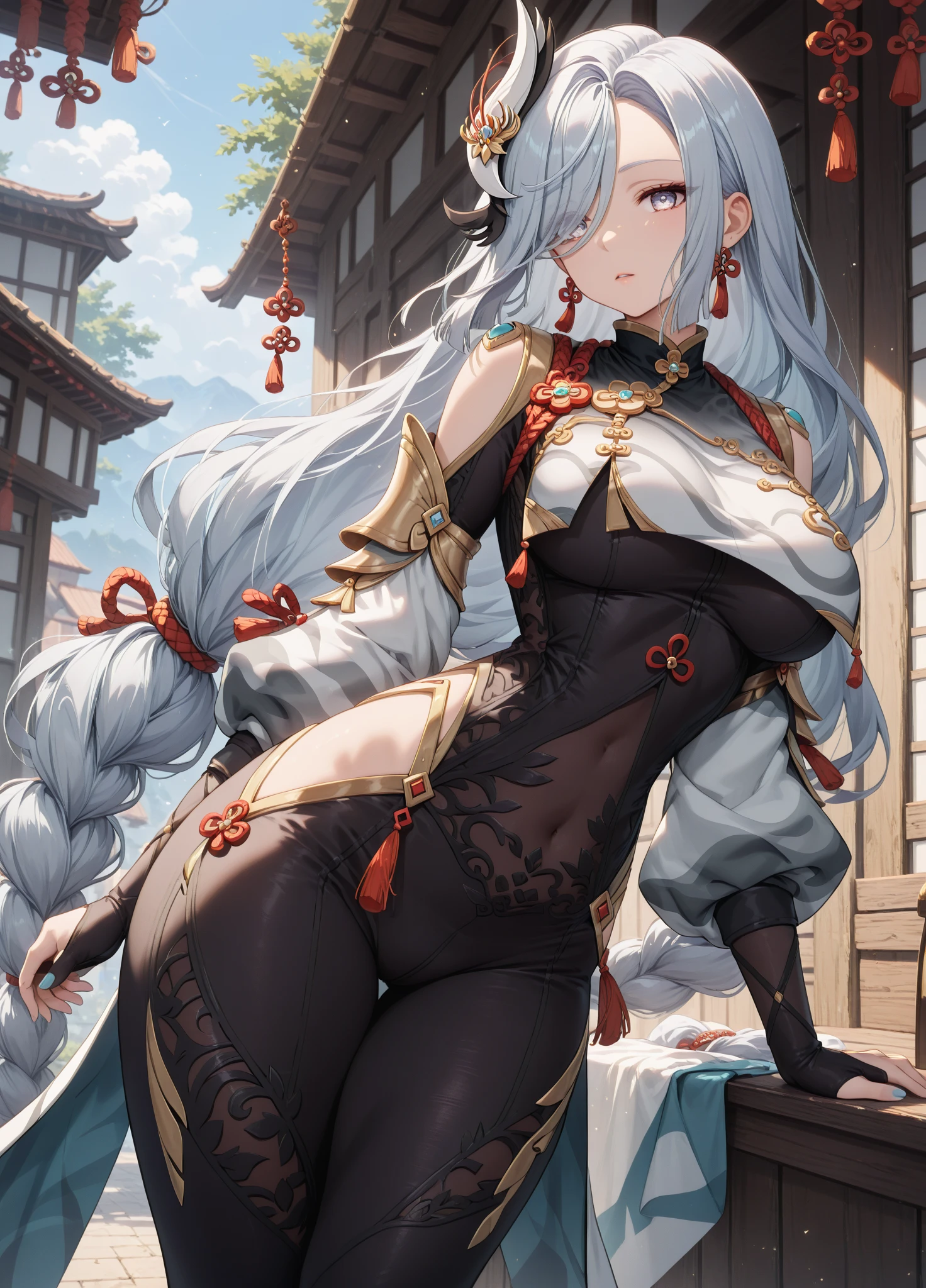 ShenheV4, (Beautiful,Huge_Breasts:1.3),
BREAK
, Standing in the garden, full body, full figure,
BREAK
, Garden,
BREAK
, ShenheV4,
BREAK
, official art, extremely detailed CG unity 8k wallpaper, perfect lighting, Colorful, (best_quality:1.0), ultra high res,4K, ultra-detailed, 8K, HDR, high resolution, absurdres:1.2, film grain, blurry background, (vibrant_color:1.2), (beautiful_face:1.5), (narrow waist),