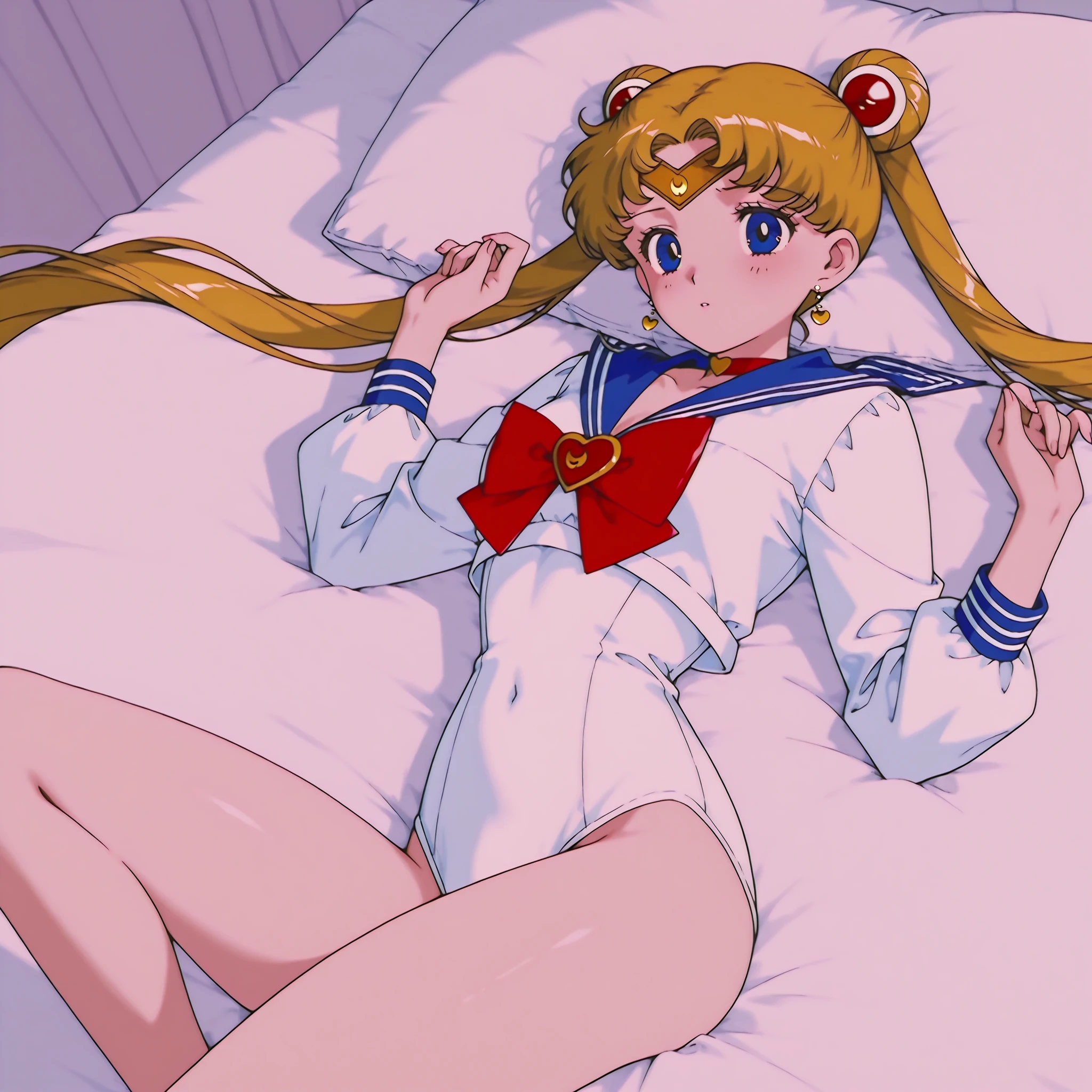 ((nsfw)), back shot, ass, masterpiece,best quality,highly detailed,1girl,solo, eternal sailor moon, tearing up, 、Orgasm Face、closed eye、Blushing cheeks、Arched back、(vaginal pennis:1.2)、(male people:1.3)、heterosexuality、(lying back on:1.6)、(Open leg women:1.4)、(Intense sex:1.7)、(cum shots:1.2)、nsfw、pov、from behind
