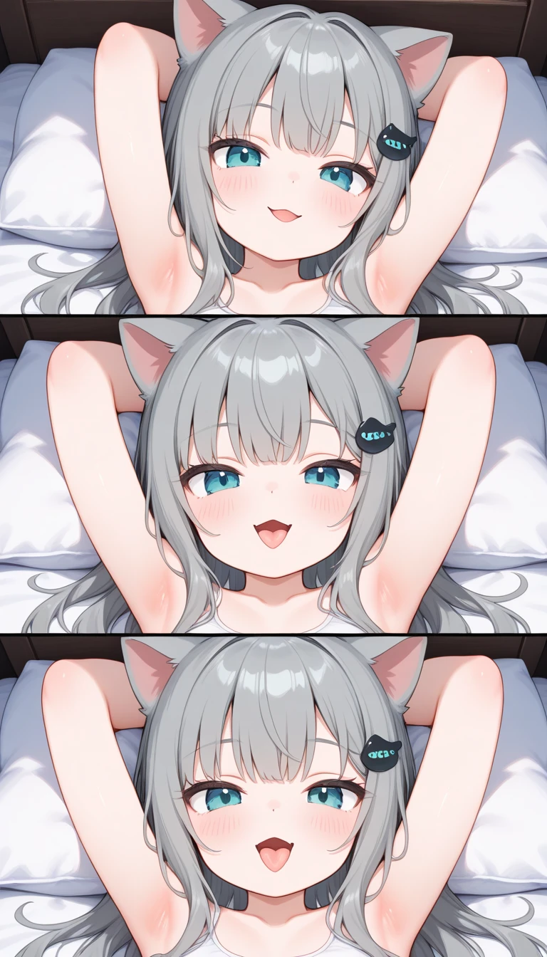nsfw,1girl,1boy,Highest quality,so beautiful,8K,Highest quality,masterpiece,Highest quality,,cat ear,pajamas,Flat Chest,Sunburn,{{{{{Vulgarity}}}}},ahegao,Ohogao,breasts blowjob,pov,penis,{{bedroom}},vapor,Wet,saliva trail,kiss