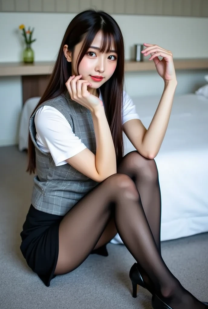 Masterpiece,Highest picture quality,high resolution,4K images,raw image,Virtual image,{alone},{{{??????}}},??? toys,?????,,, put in ,short skirt, Student Uniform, Spread your legs, in bed
