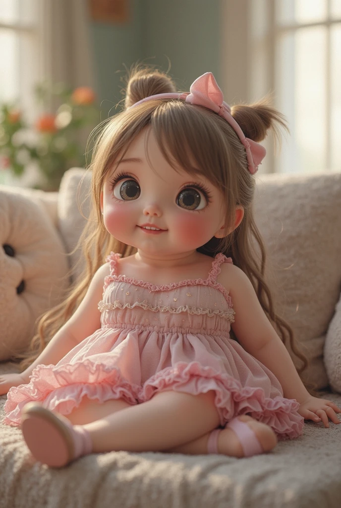 best quality,1girl, baby face, smile, cute, c4d,