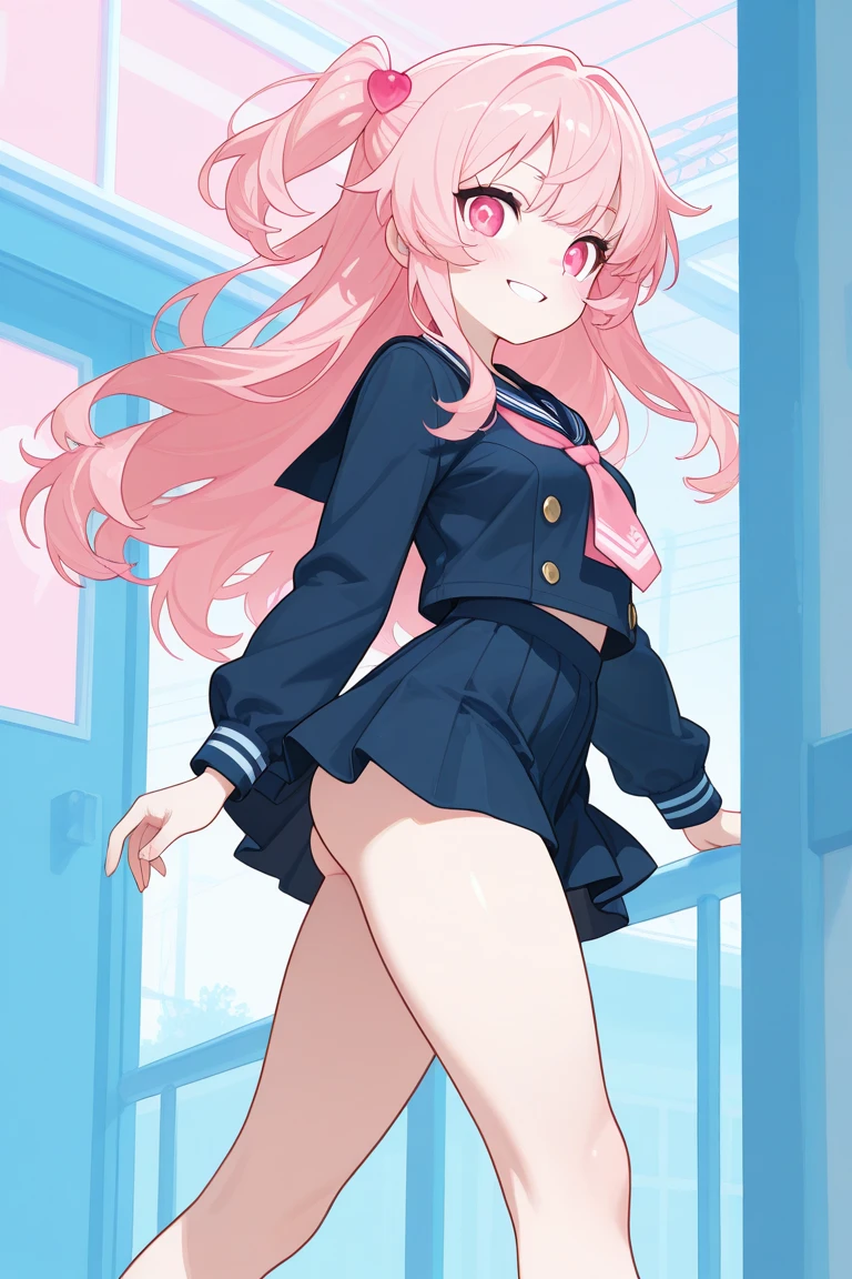 high quality, big boob, School swimsuit, Leg spread