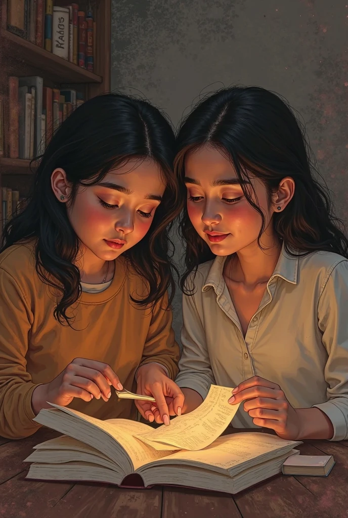 a close up of a book with a picture of two children, album cover!, incommensurate, by Juan Giménez, 【 sciart 💙💜 mson, moonstone, by Ivan Meštrović, detailed photo of an album cover, official artwork, zine cover, an album cover, by Vicente Juan Masip, josan gonzales!!!, tome