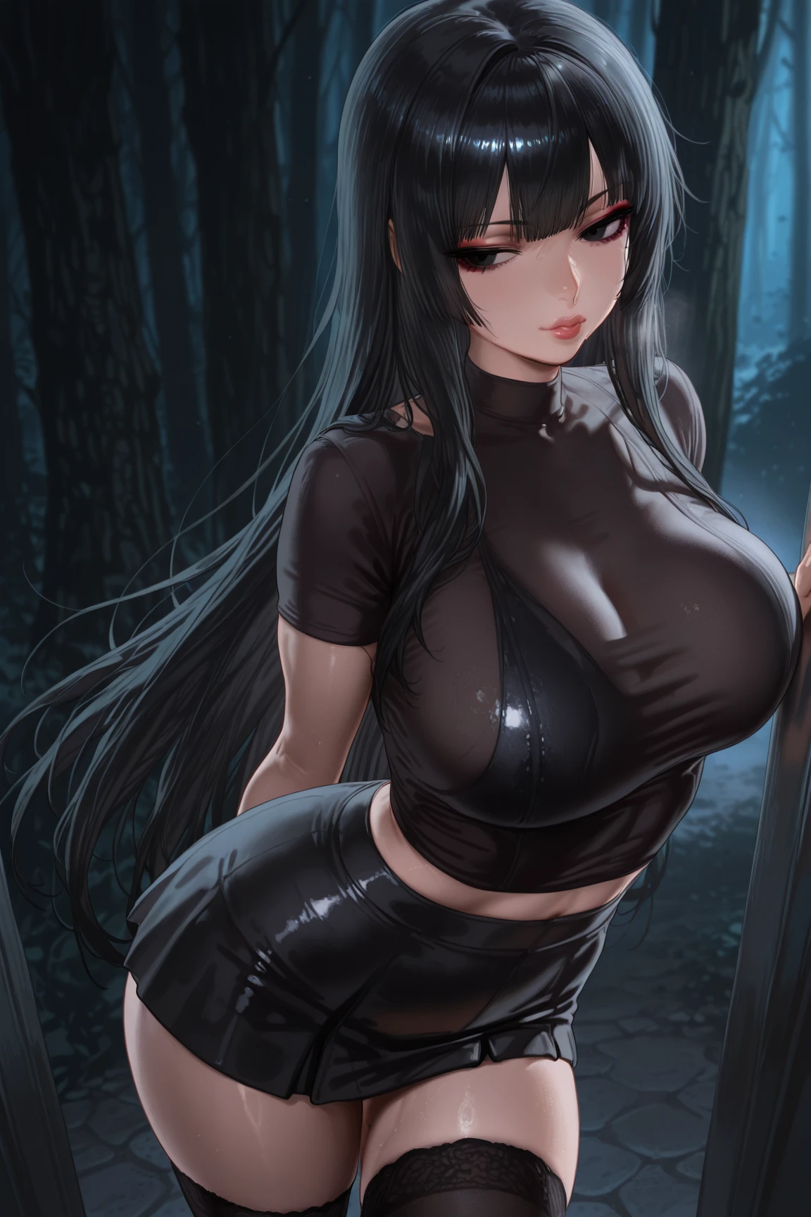 doa sayuri, sunglasses raised above ahead, Anime girl with black hair and hair accessories, ahegao, artwork in the style of guweiz, photorealistic anime girl render, photorealistic anime, Realistic Anime, anime. gentle lighting, soft full body shot 8 k, realistic anime artstyle, 3 d anime realistic, 8k artistic nose bokeh, anime realism style, kawaii realistic portrait, Beautiful anime portraits、viewing from below, ((with breasts and genitals exposed)), (((wear tight shirt raised above breasts))), Wear gothic style accessories......, completely nude, Lying on Your Back, head on the floor,Painful face,Sweat,exhausted, weak,weak face (((spread legs: 1.8)),, ((completely nude)), ((breasts and areolas exposed)), ((vagina and clitoris and vulva exposed)), (((having sex with dildo, squirting vagina))), Correct limbs,Perfect limbs, Lie down on the floor.. Both arms above head