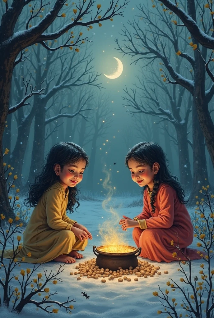 there are two CHILDREN girls in front of a ring of fire, pintura de luz difusa, pintura de luz, pintura de luz, luminescente de pintura luminosa, Shutterstock, tinta clara, desfoque de movimento de pintura de luz, foto de retrato, halo de fogo luminoso, Vencedor do concurso Pexels, poi de fogo, Foto vencedora do concurso Unsplash, swirling smoke trails, Directed by: Sebastian Spreng