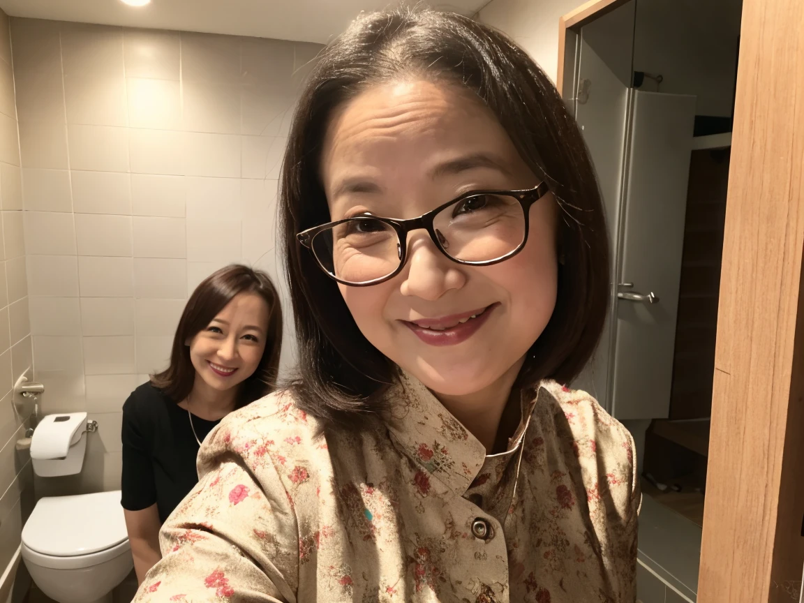 ((photograph))、((real photo)), (masterpiece, highest quality),hot ((mature woman)),sitting on the bed in the bedroom,wide hips, (slicked back hair), long skirt, smile, face-to-face audience, earrings, Glasses, cupboard, stove, window, Japanese、((plump 1.4))、(((plump mature woman1.4)))、((big breasts 1.5))、bbw,　close your eyeouth half open、　Put your hands together and place them between your thighs


