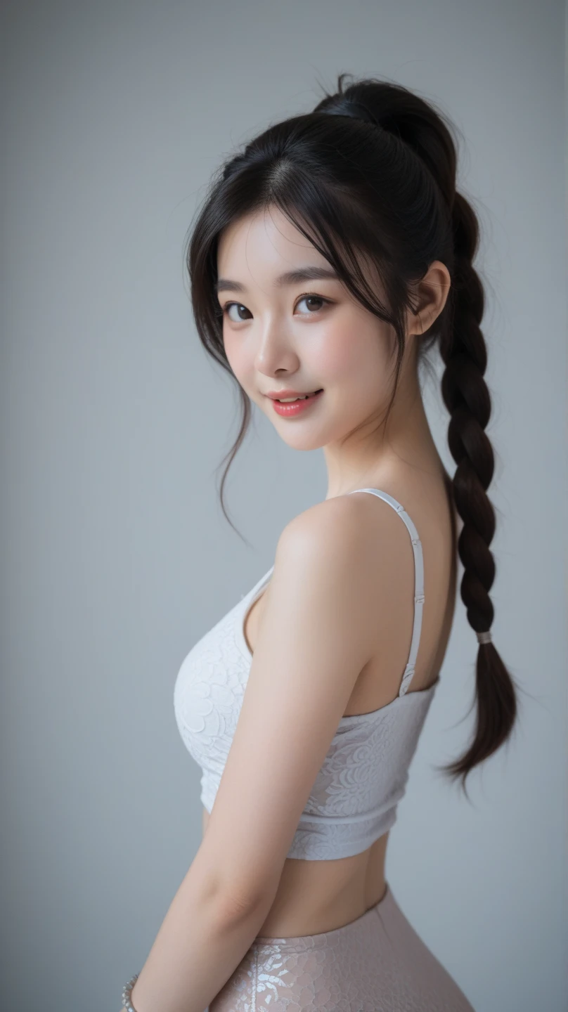 　(8k、RAW Photos、highest quality、masterpiece:1.2)、(Realistic、Realistic:1.37) 、(((Strange pose, Bend your knees and spread your legs))), ((Exposing pubic hair and genitals))、Very detailed、超A high resolution、1 girl、View your viewers、Beautifully detailed face、Laughter、narrow、(Slim waist) :1.3)、Beautiful and detailed skin、Skin Texture、Floating Hair、Professional Lighting、Human whole body、Shortcuts、Braided Hairstyles、Bob Hair、、smile、、Skirt flip、Baby Face、子供っぽいsmile、Sappin&#39;&#39;&#39;&#39;、Moisturizing lips、Pale pink lips、Braided Hairstyles、Umbilical cord prolapse