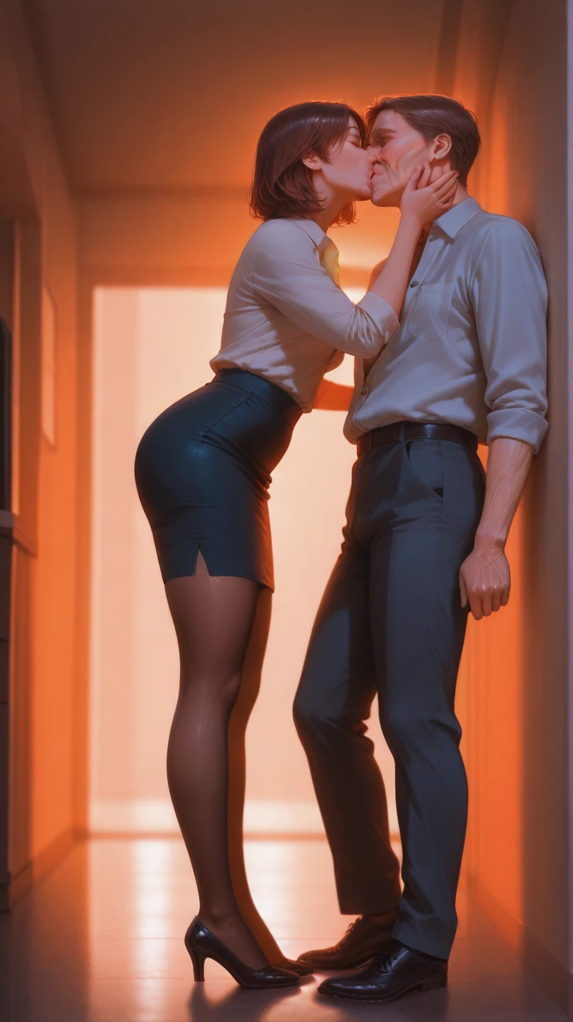 (bent over:1.3), (bentover:1.3), (female on tiptoes:1.3), from side, full body, man behind woman, 1boy, standing sex, standing doggystyle, hetero,
(1girl:perfect face, slim body, blue skin, colored skin,lumpy spiked skin,demon girl, black horns,long hair, silver hair, golden eyes, armor with protrusions, , shoes, loafers, open mouth, )
(1boy:ugly, dilf, mature male,hand on her head,ossan, fatman, hetero, (ugly man,:1.4) age difference, old man, )
masterpiece, best quality, absurdres, highres, 4k, ray tracing, intricate details, highly detailed,◾️、