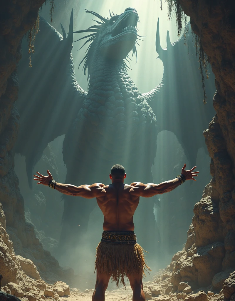 End with a scene of Prometheus in agony, with the eagle flying overhead and an oppressive darkness all around.